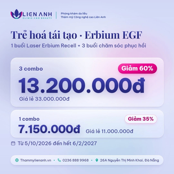 TRẺ HOÁ TÁI TẠO ERBIUM EGF