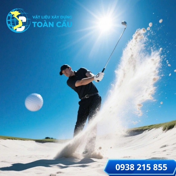 Cát bunker đạt chuẩn kỹ thuật cho sân golf Cát bunker đạt chuẩn kỹ thuật cho sân golf