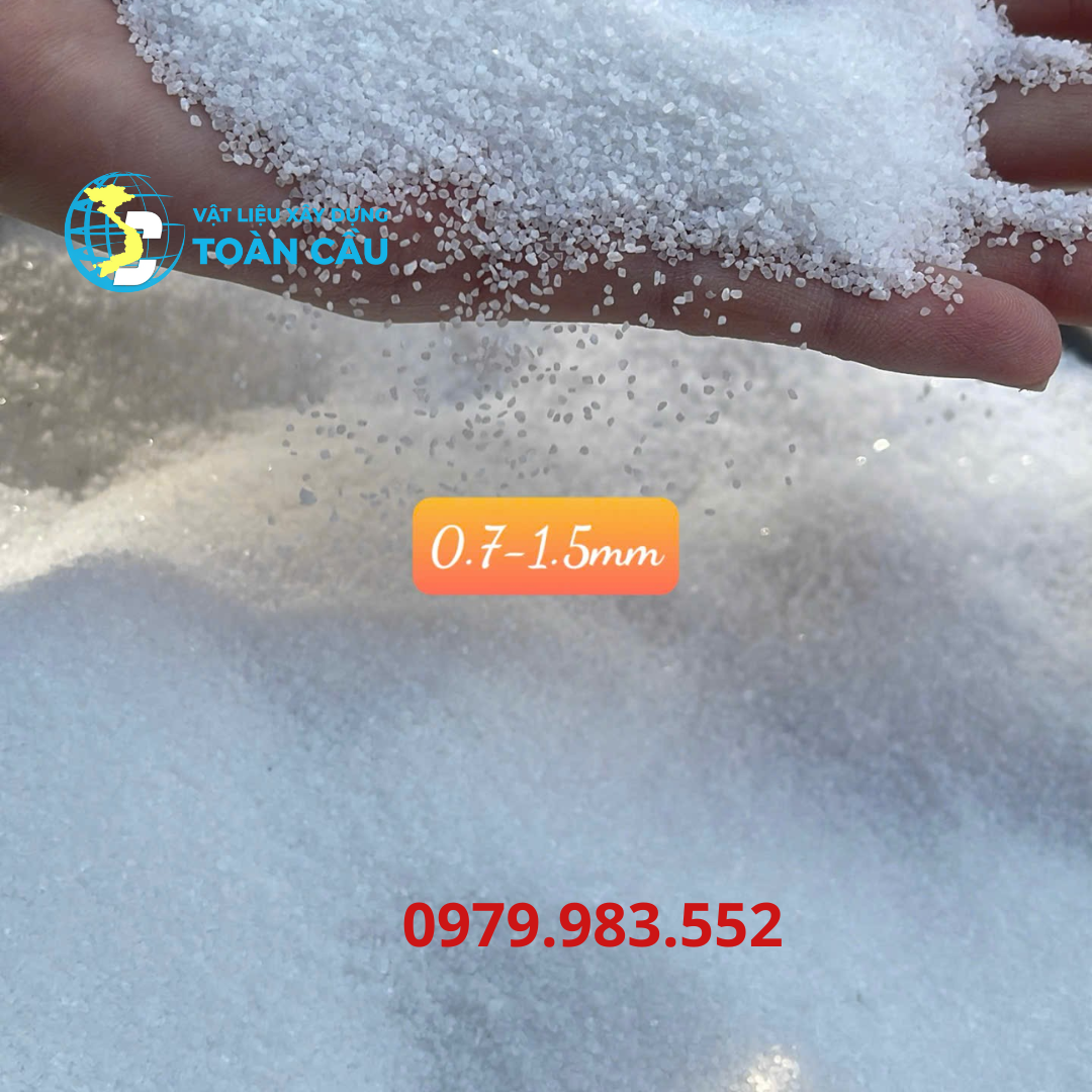 Cát thạch anh (0.7 - 1.5mm) Cát thạch anh (0.7 - 1.5mm)