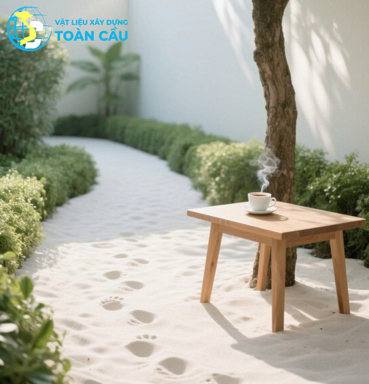 cát trắng trang trí quán cà phê - Vật Liệu Toàn Cầu cát trắng trang trí quán cà phê - Vật Liệu Toàn Cầu