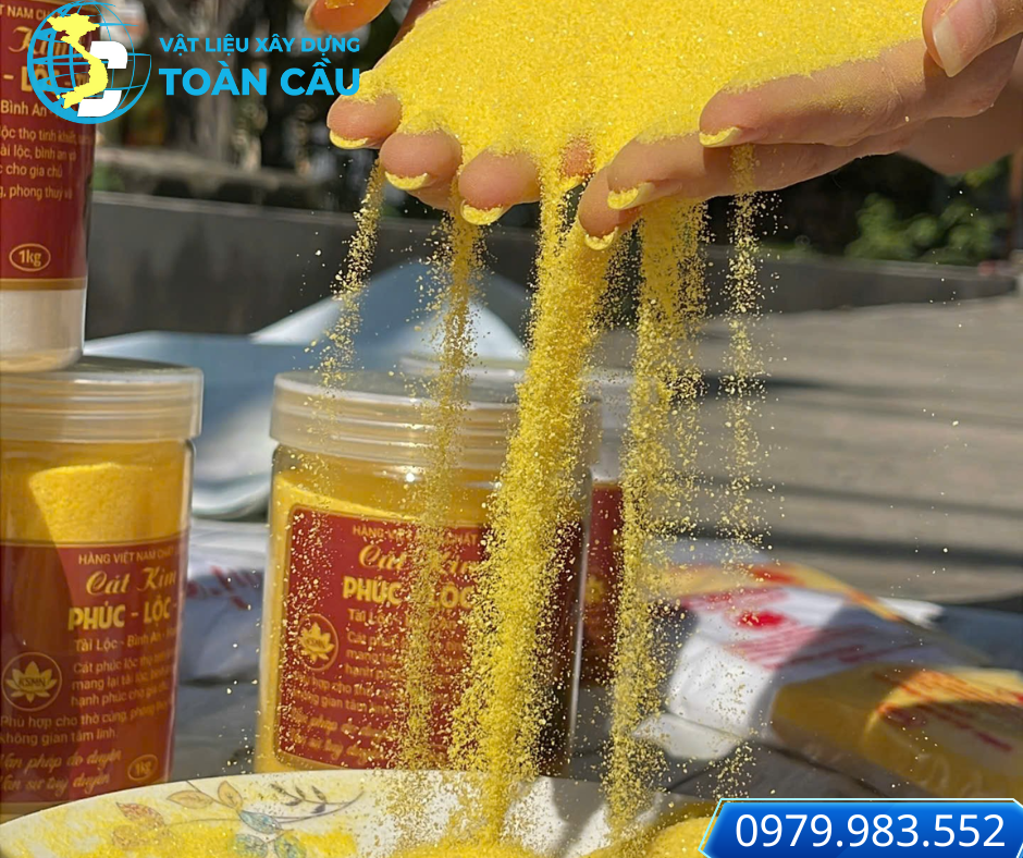 Cát vàng kim sa phong thủy – hạt sạch, màu vàng tự nhiên Cát vàng kim sa phong thủy – hạt sạch, màu vàng tự nhiên