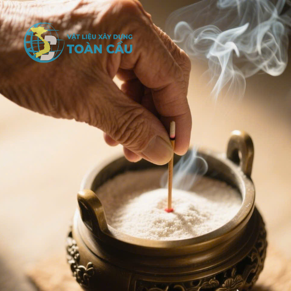 Cát trắng đổ lư hương tinh khiết, sạch và sáng – lựa chọn gìn giữ không gian thờ cúng trang nghiêm Cát trắng đổ lư hương tinh khiết, sạch và sáng – lựa chọn gìn giữ không gian thờ cúng trang nghiêm