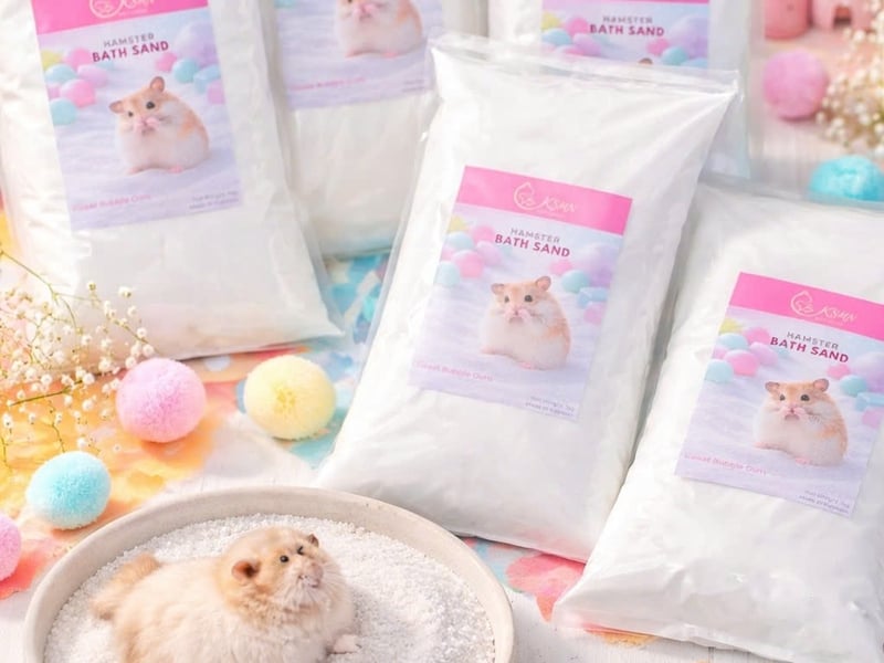 Cát tắm hamster – Bí quyết giữ thú cưng luôn sạch sẽ, thơm tho và dễ chịu mỗi ngày