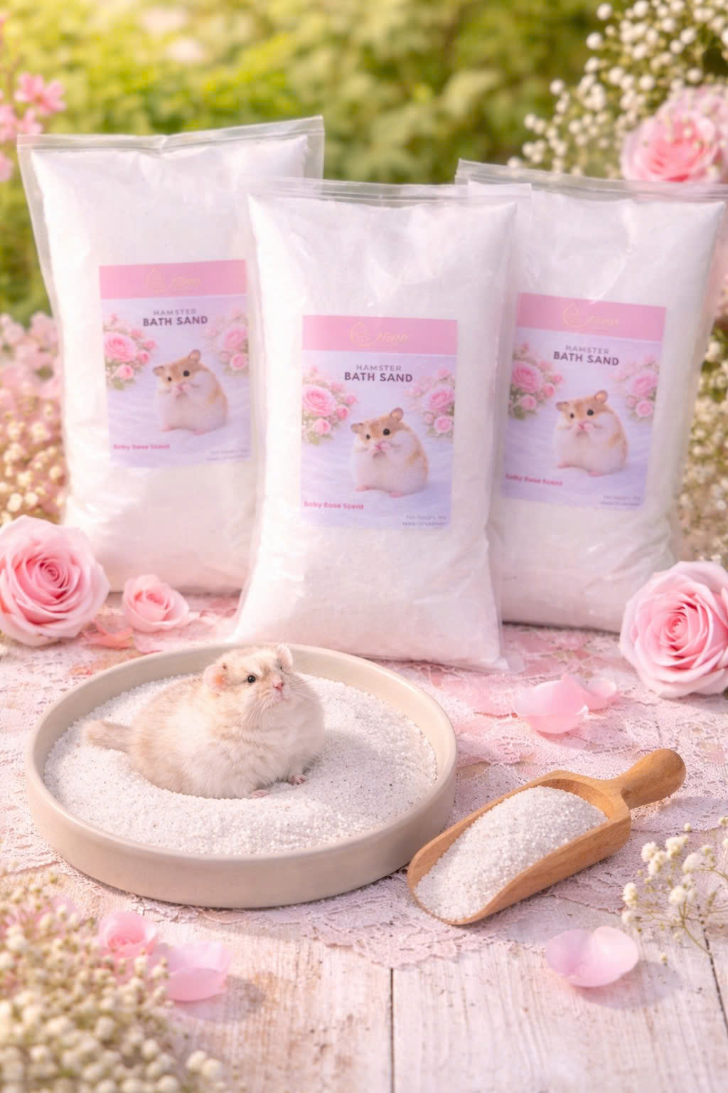 cát tắm hamster thơm nhẹ cát tắm hamster thơm nhẹ