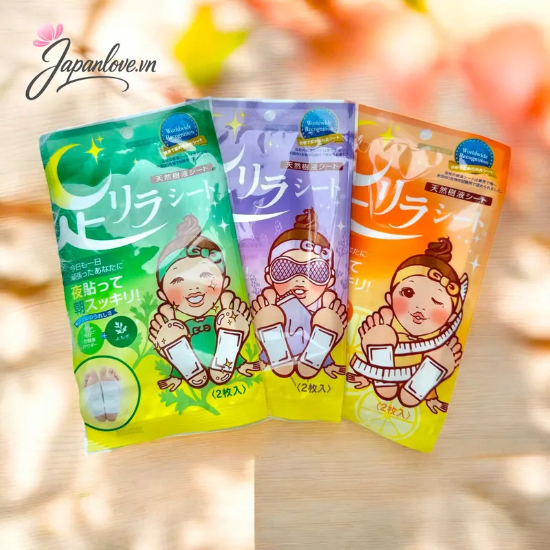 [MUA 3 TẶNG 3 ] Miếng Dán Thải Độc Chân Ban Đêm Ashirira – 3 mùi hương