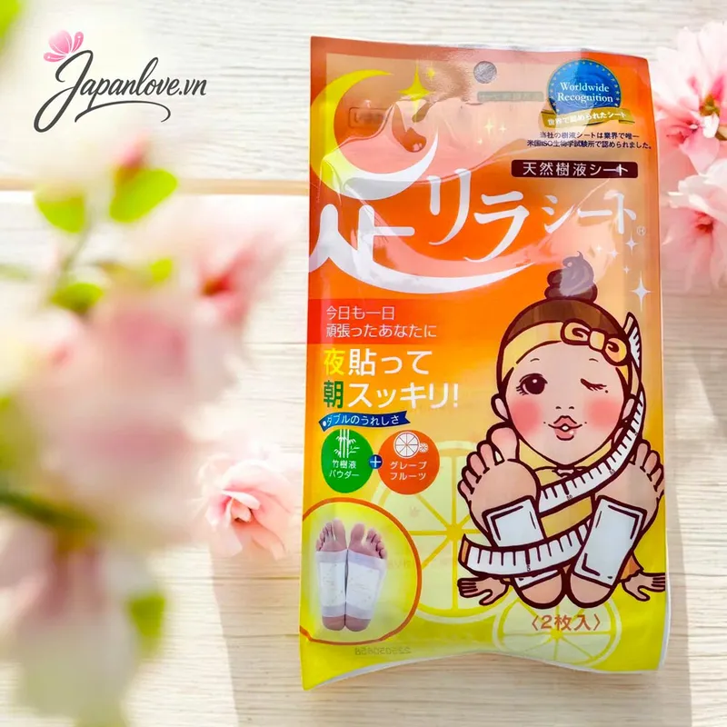 [MUA 3 TẶNG 3 ] Miếng Dán Thải Độc Chân Ban Đêm Ashirira – Hương Bưởi