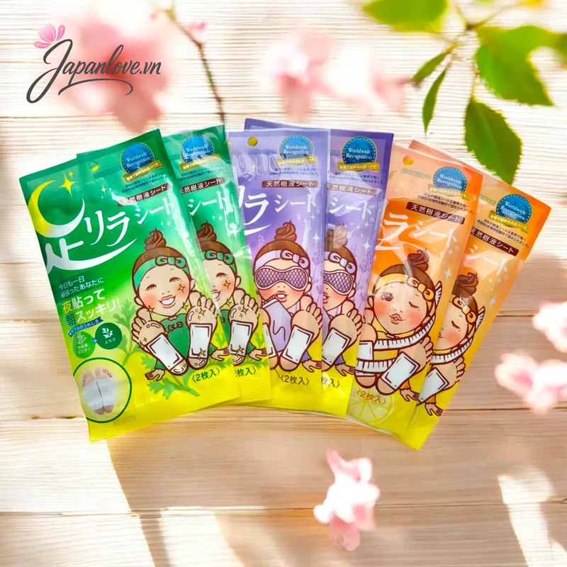 [MUA 6 TẶNG 6 ] Miếng Dán Thải Độc Chân Ban Đêm Ashirira – 3 mùi hương