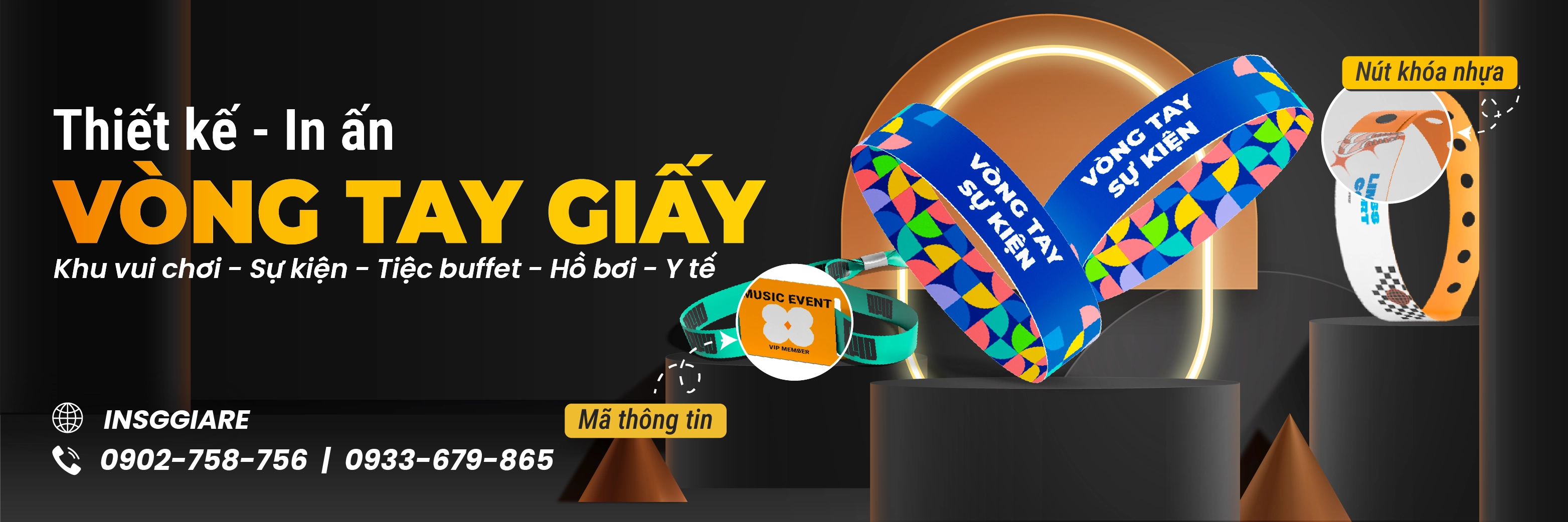 in vòng tay giấy giá rẻ