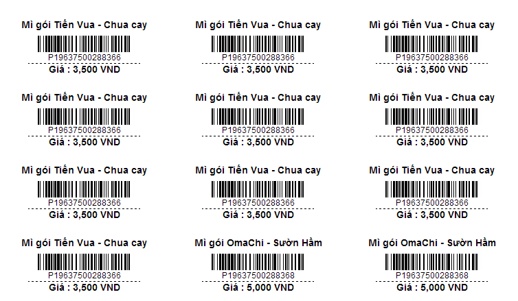 Các yếu tố ảnh hưởng đến báo giá in tem mã vạch Các yếu tố ảnh hưởng đến báo giá in tem mã vạch