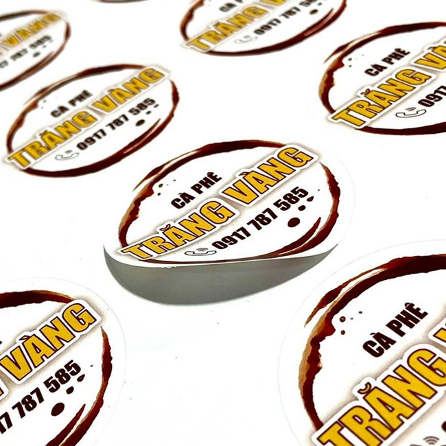 Da dạng chất liệu và kích thước khi in tem decal số lượng ít Da dạng chất liệu và kích thước khi in tem decal số lượng ít