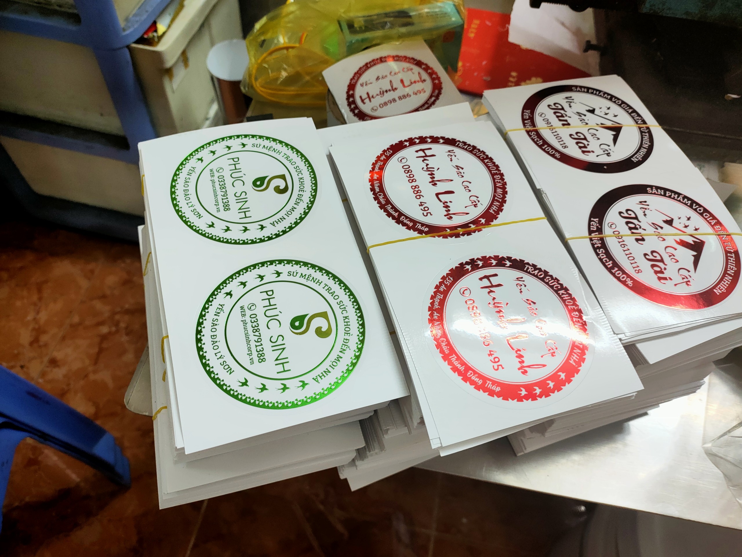 In tem decal yến sào, đặc sản đẹp tại TP Hồ Chí Minh In tem decal yến sào, đặc sản đẹp tại TP Hồ Chí Minh