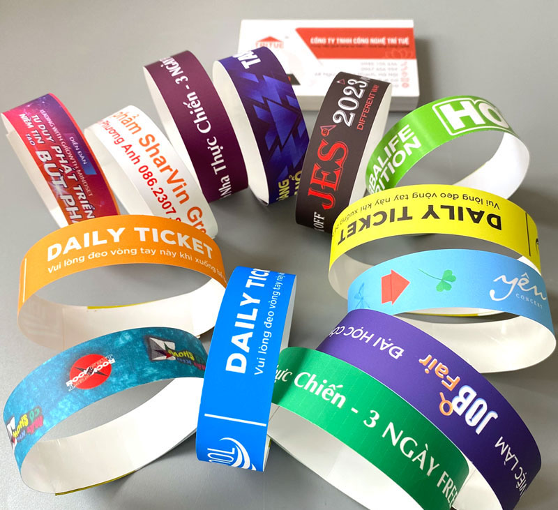 In vòng tay giấy gái rẻ tại In Hoàng Nam In vòng tay giấy gái rẻ tại In Hoàng Nam