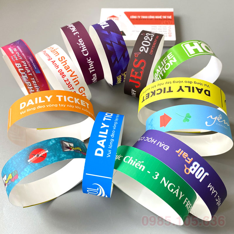 In vòng tay sự kiện giá tốt tại Thành phố Hồ Chí Minh In vòng tay sự kiện giá tốt tại Thành phố Hồ Chí Minh