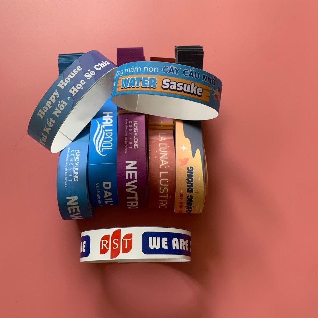 Dịch vụ in vòng tay giấy giấy Tyvek chống giả tại TP. Hồ Chí Minh Dịch vụ in vòng tay giấy giấy Tyvek chống giả tại TP. Hồ Chí Minh