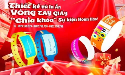 Thiết Kế & In Ấn Vòng Tay Giấy Chuyên Nghiệp - Giải Pháp Quản Lý Sự Kiện Tối Ưu, Tiết Kiệm Chi Phí