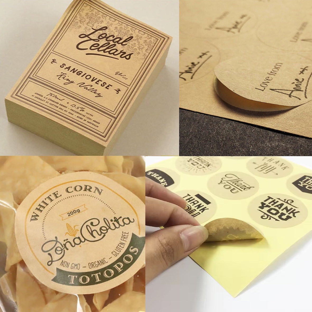 Ứng dụng tem kraft – Không chỉ đẹp mà còn “thông minh” Ứng dụng tem kraft – Không chỉ đẹp mà còn “thông minh”