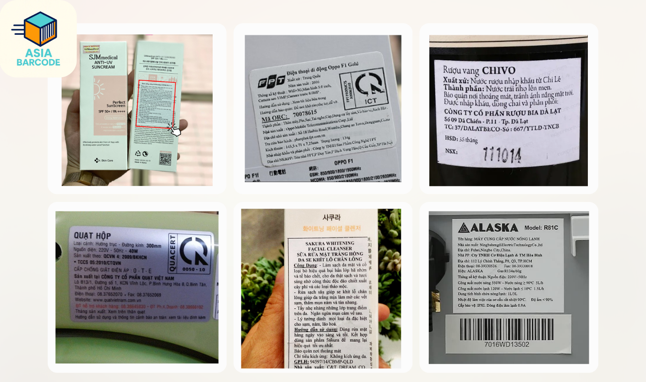 Các chất liệu in tem phụ phổ biến Các chất liệu in tem phụ phổ biến