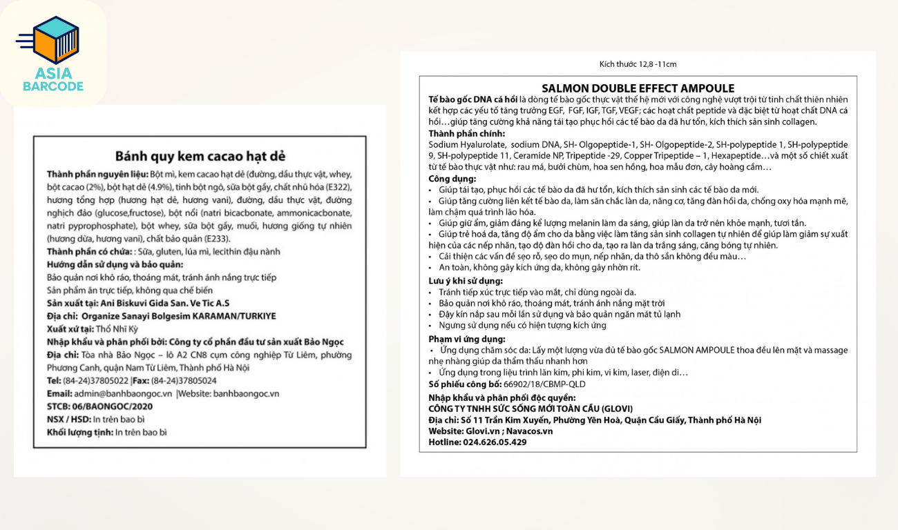 Những thông tin cần thiết khi in tem phụ sản phẩm Những thông tin cần thiết khi in tem phụ sản phẩm