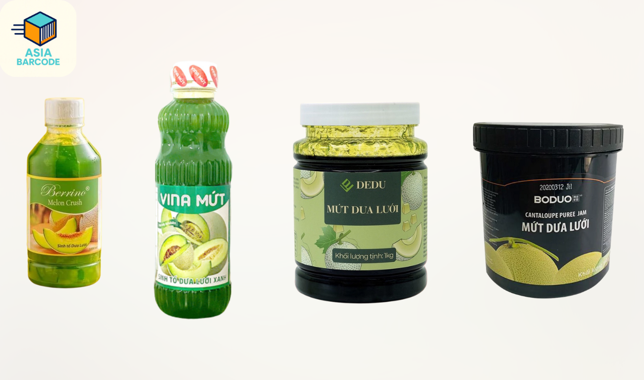 Nhãn sản phẩm từ dưa lưới Nhãn sản phẩm từ dưa lưới