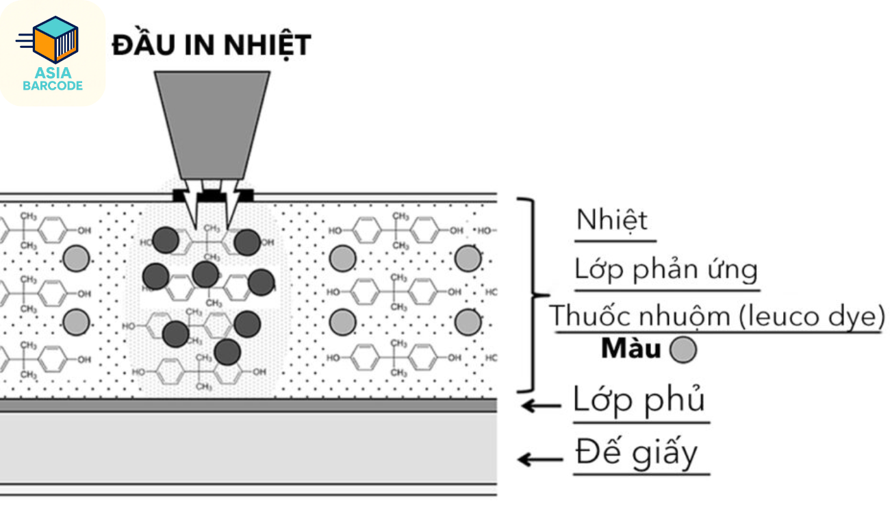 Nguyên lý hoạt động của giấy in cảm nhiệt Nguyên lý hoạt động của giấy in cảm nhiệt