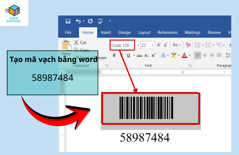 Cách tạo mã vạch bằng word Cách tạo mã vạch bằng word