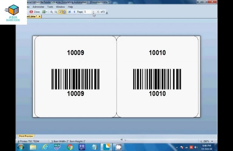 Phần mềm tạo mã vạch Bartender Phần mềm tạo mã vạch Bartender