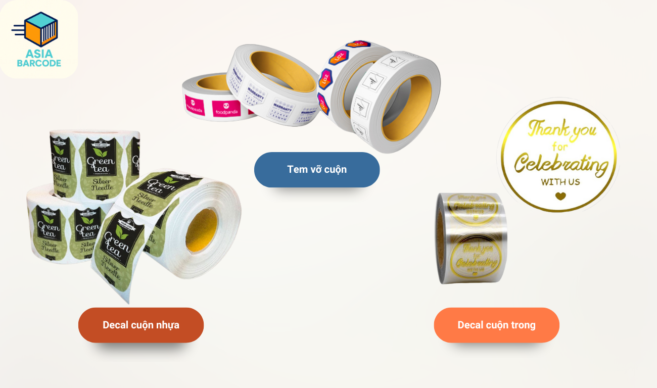 Các loại decal cuộn Các loại decal cuộn