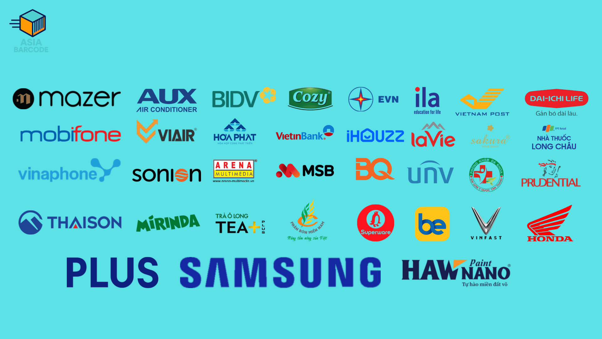 Khách hàng thân thiết của AsiaBarcode Khách hàng thân thiết của AsiaBarcode
