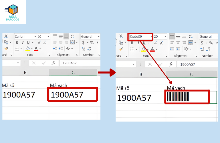 Cách tạo mã vạch barcode bằng Excel Cách tạo mã vạch barcode bằng Excel