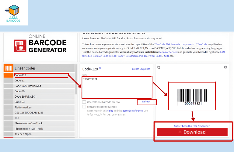 Tạo mã vạch bằng Barcode Generator Tạo mã vạch bằng Barcode Generator