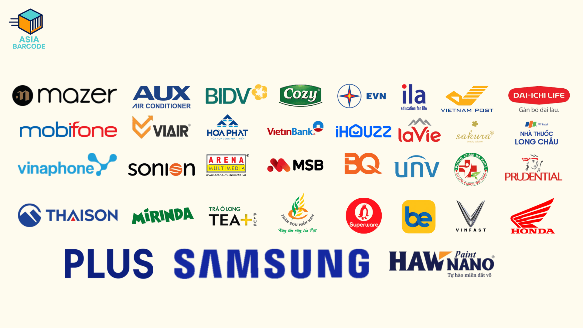 Đối tác của Asiabarcode Đối tác của Asiabarcode
