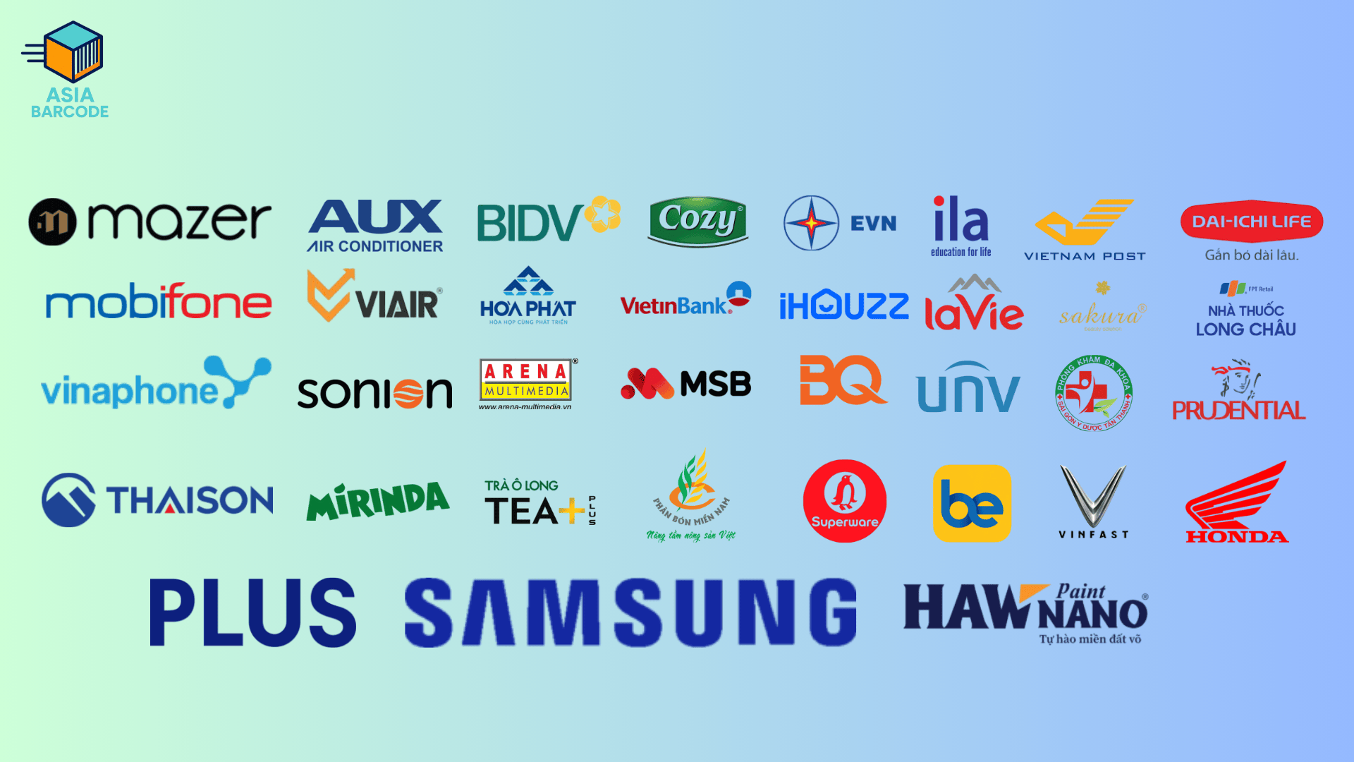 Đối tác của AsiaBarcode Đối tác của AsiaBarcode