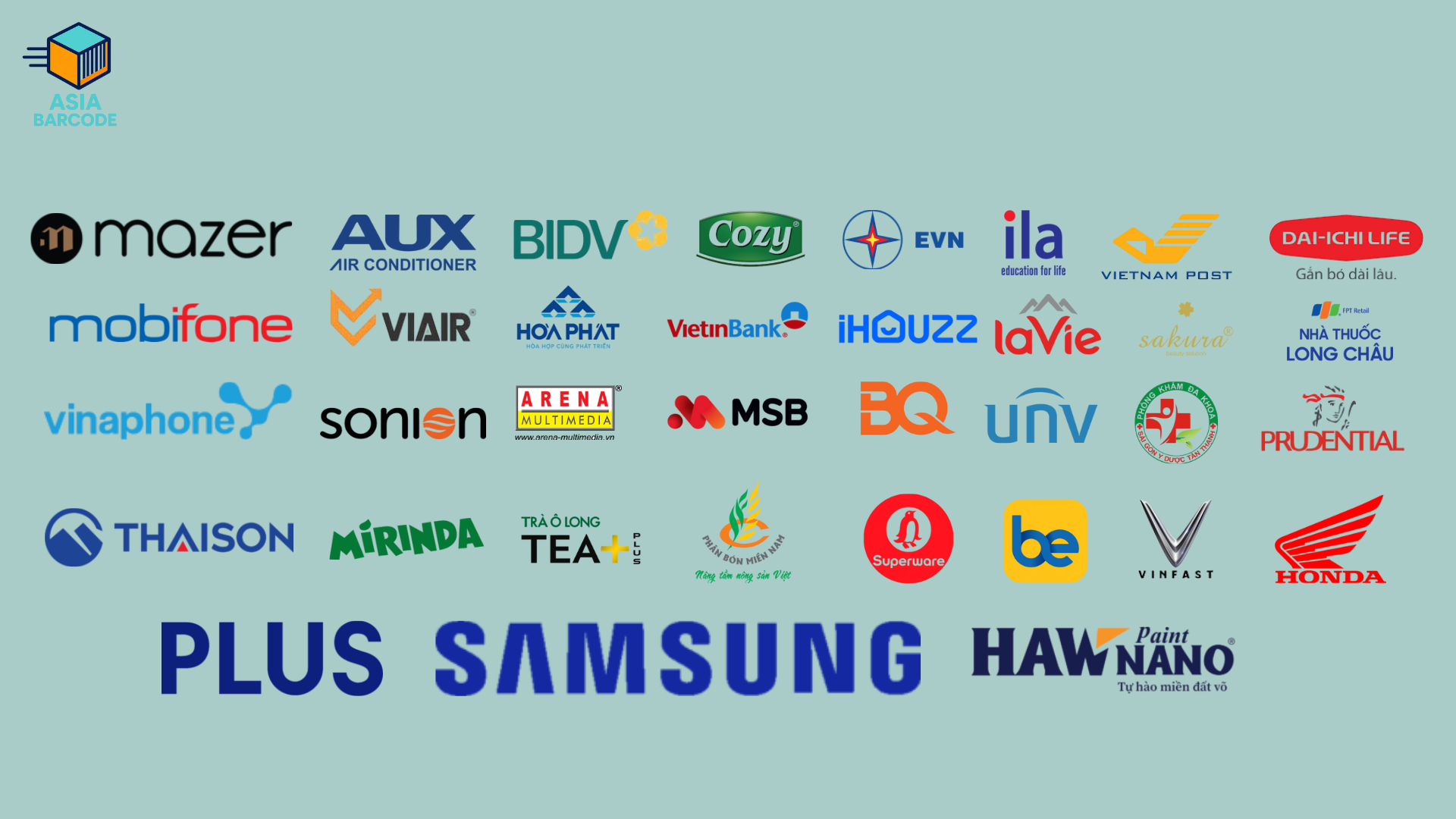 Khách hàng thân thiết của AsiaBarcode Khách hàng thân thiết của AsiaBarcode