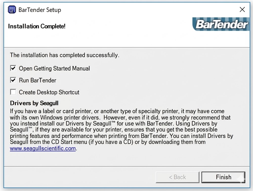 Hướng dẫn cài đặt phần mềm Bartender 4 Hướng dẫn cài đặt phần mềm Bartender 4