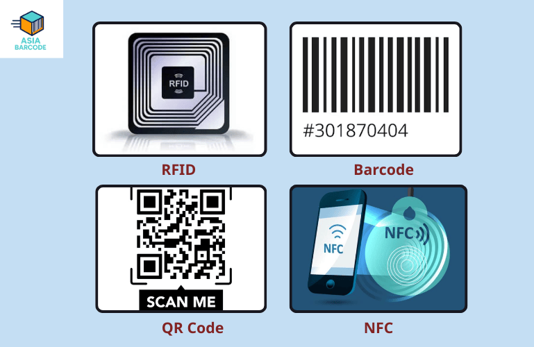 Phân biệt công nghệ RFID, Barcode, QR Code và NFC Phân biệt công nghệ RFID, Barcode, QR Code và NFC