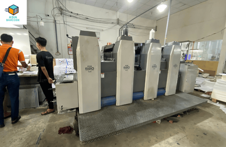 Xưởng in của Asiabarcode Xưởng in của Asiabarcode
