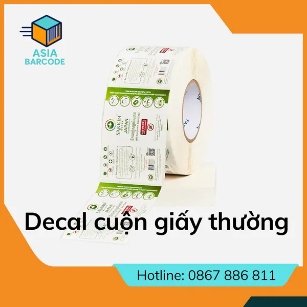 Decal Cuộn Giấy Thường