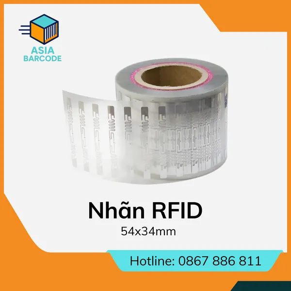Nhãn RFID 54x34mm
