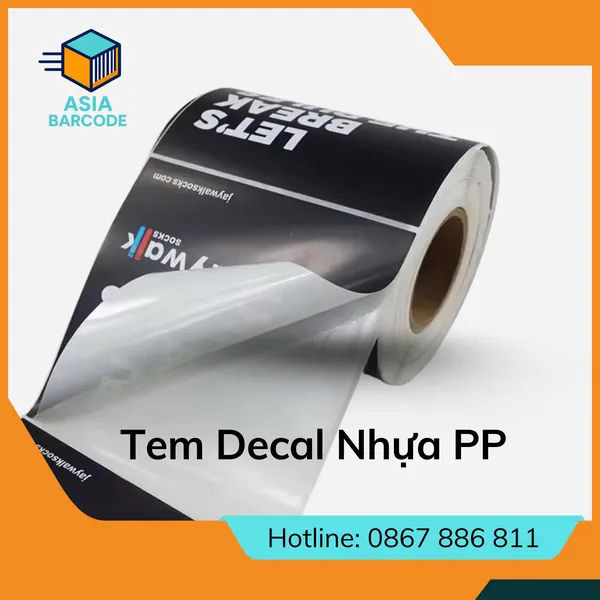 Tem Decal Nhựa PP