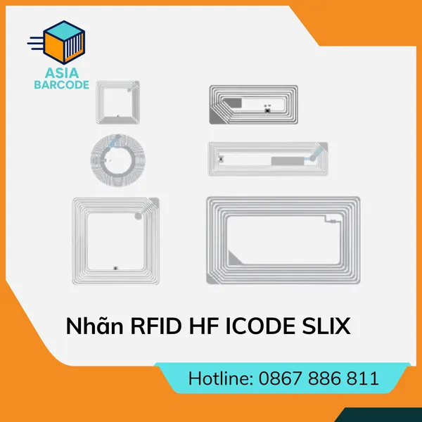 Nhãn RFID HF ICODE SLIX (ISO 15693)
