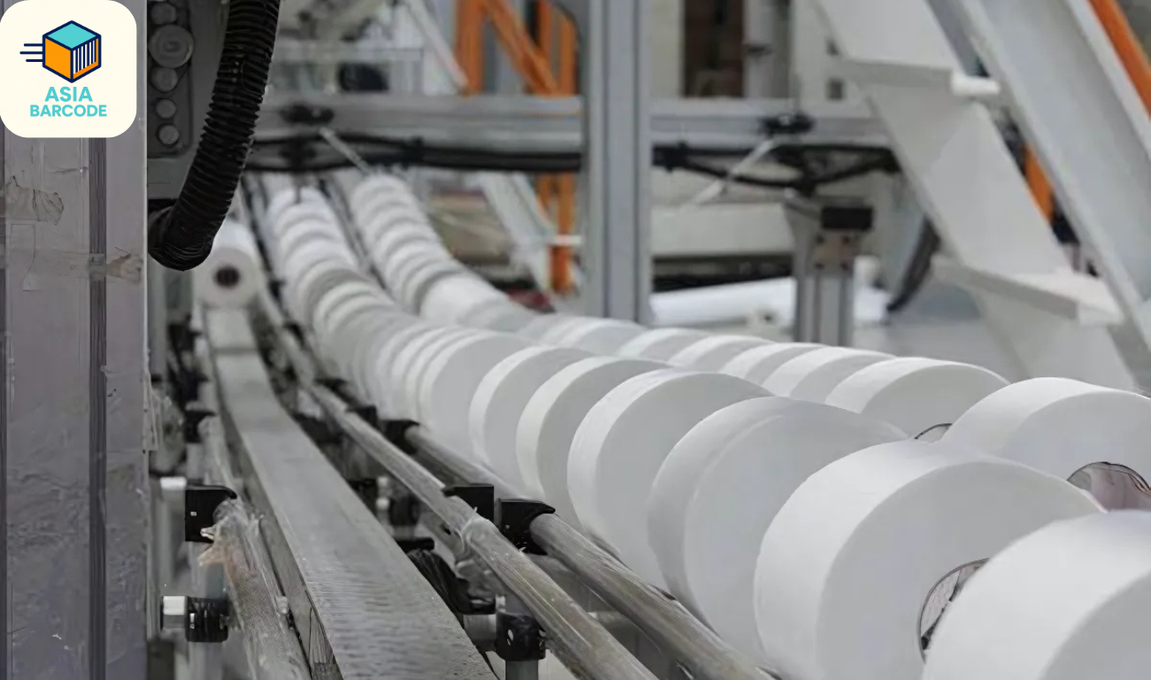 Dây chuyền sản xuất decal mã vạch hiện đại Dây chuyền sản xuất decal mã vạch hiện đại