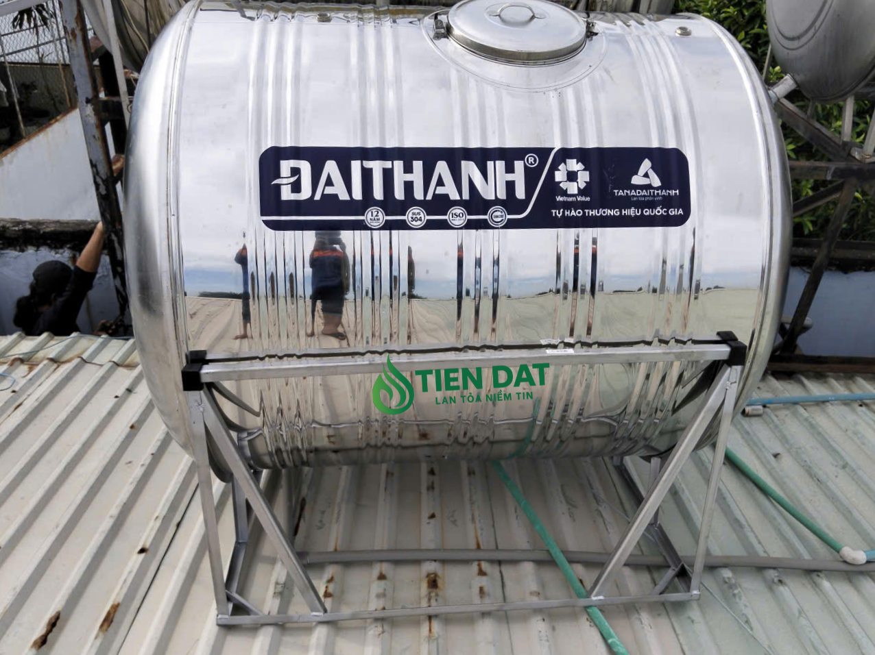 bồn inox đại thành 1500l bồn inox đại thành 1500l