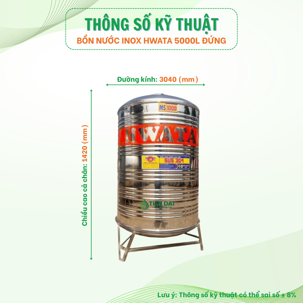 Bồn nước inox Hwata đứng Bồn nước inox Hwata đứng