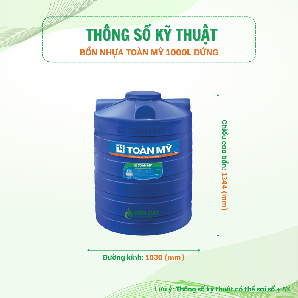 Bồn nhựa Toàn Mỹ đứng Bồn nhựa Toàn Mỹ đứng