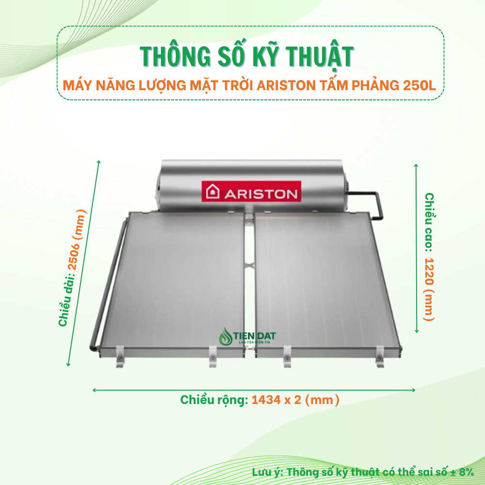 Máy nước nóng mặt trời Ariston Tấm phẳng Máy nước nóng mặt trời Ariston Tấm phẳng