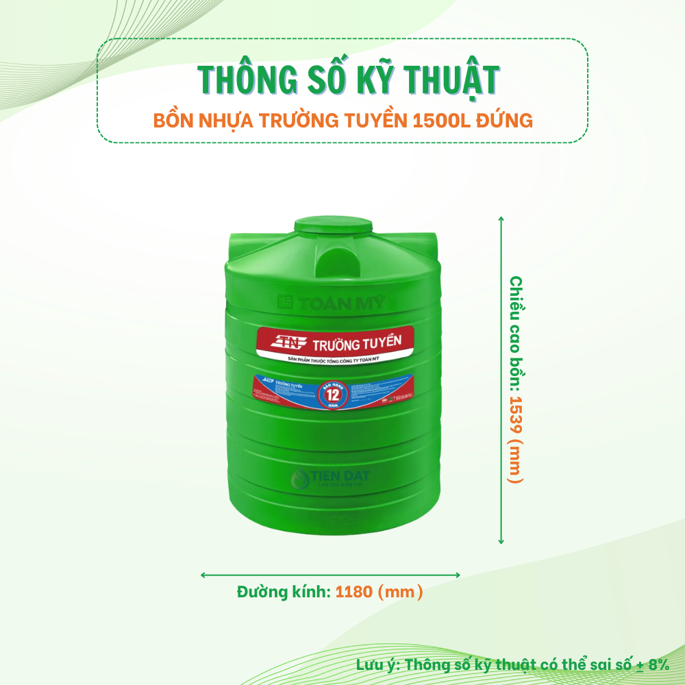 Bồn nhựa Trường Tuyền đứng Bồn nhựa Trường Tuyền đứng