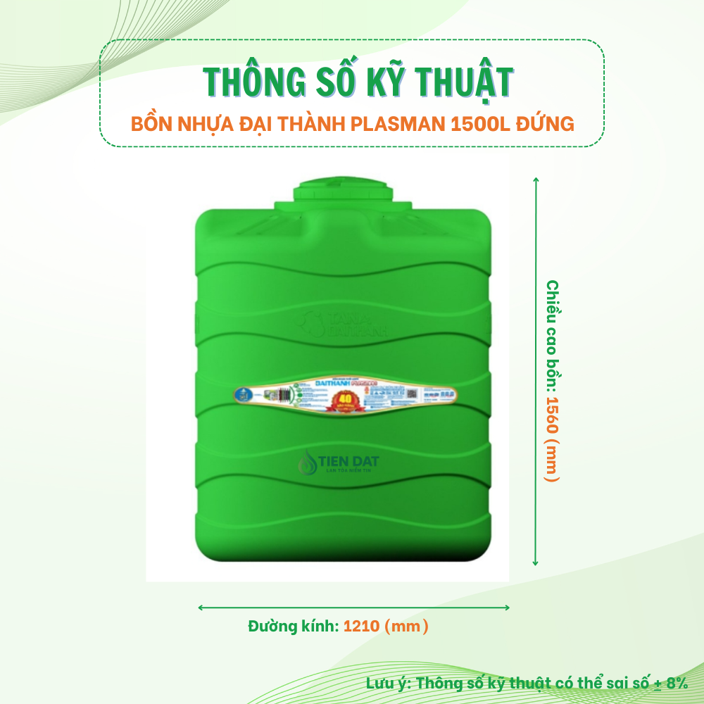 Bồn nước nhựa Plasman đứng Bồn nước nhựa Plasman đứng