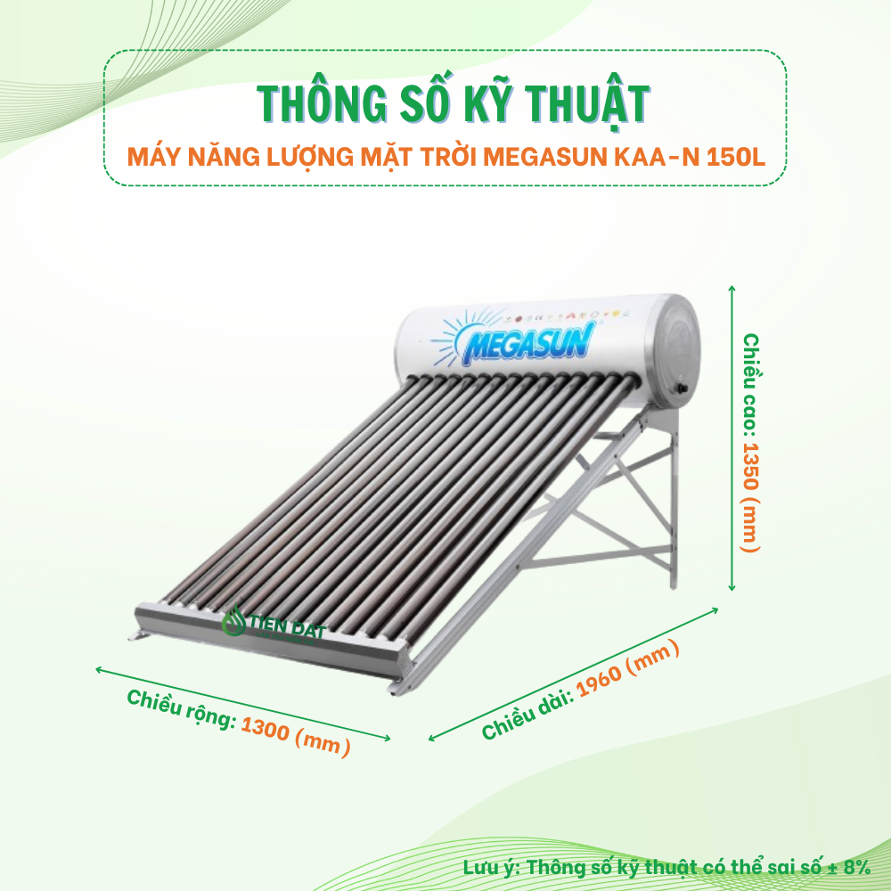 Máy nước nóng năng lượng mặt trời Megasun KAA-N Máy nước nóng năng lượng mặt trời Megasun KAA-N