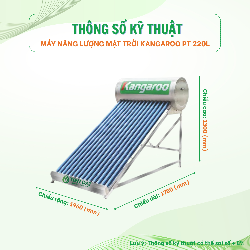 Máy nước nóng năng lượng mặt trời Kangaroo PT Máy nước nóng năng lượng mặt trời Kangaroo PT