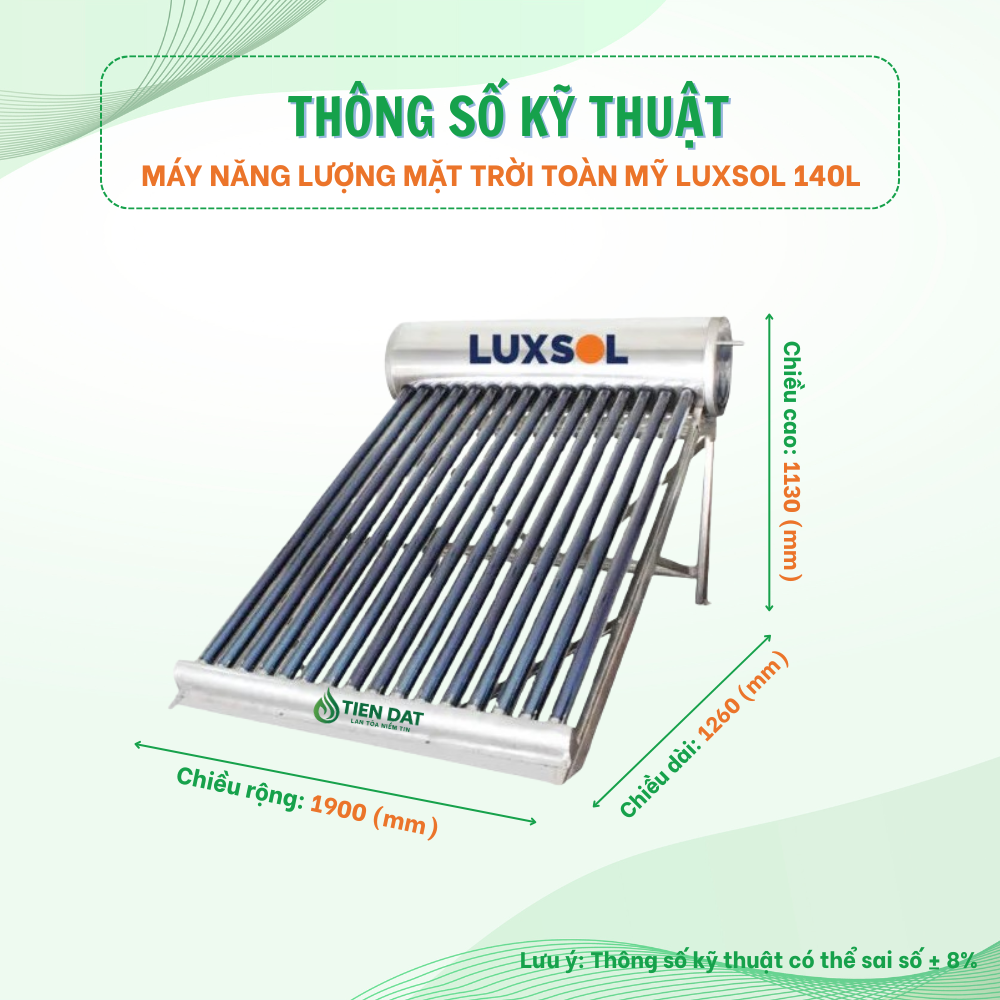 Máy nước nóng năng lượng mặt trời Luxsol Máy nước nóng năng lượng mặt trời Luxsol